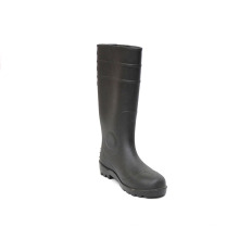 PVC Rain Boots (preto superior / sola preta).